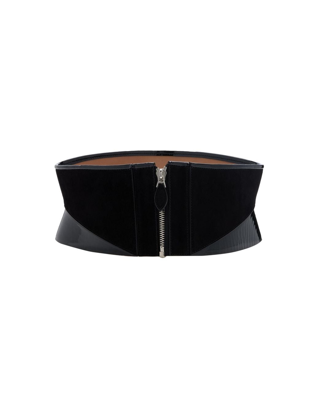 Alaïa Leather, Suede Corset Belt in Black | Lyst UK display picture 1