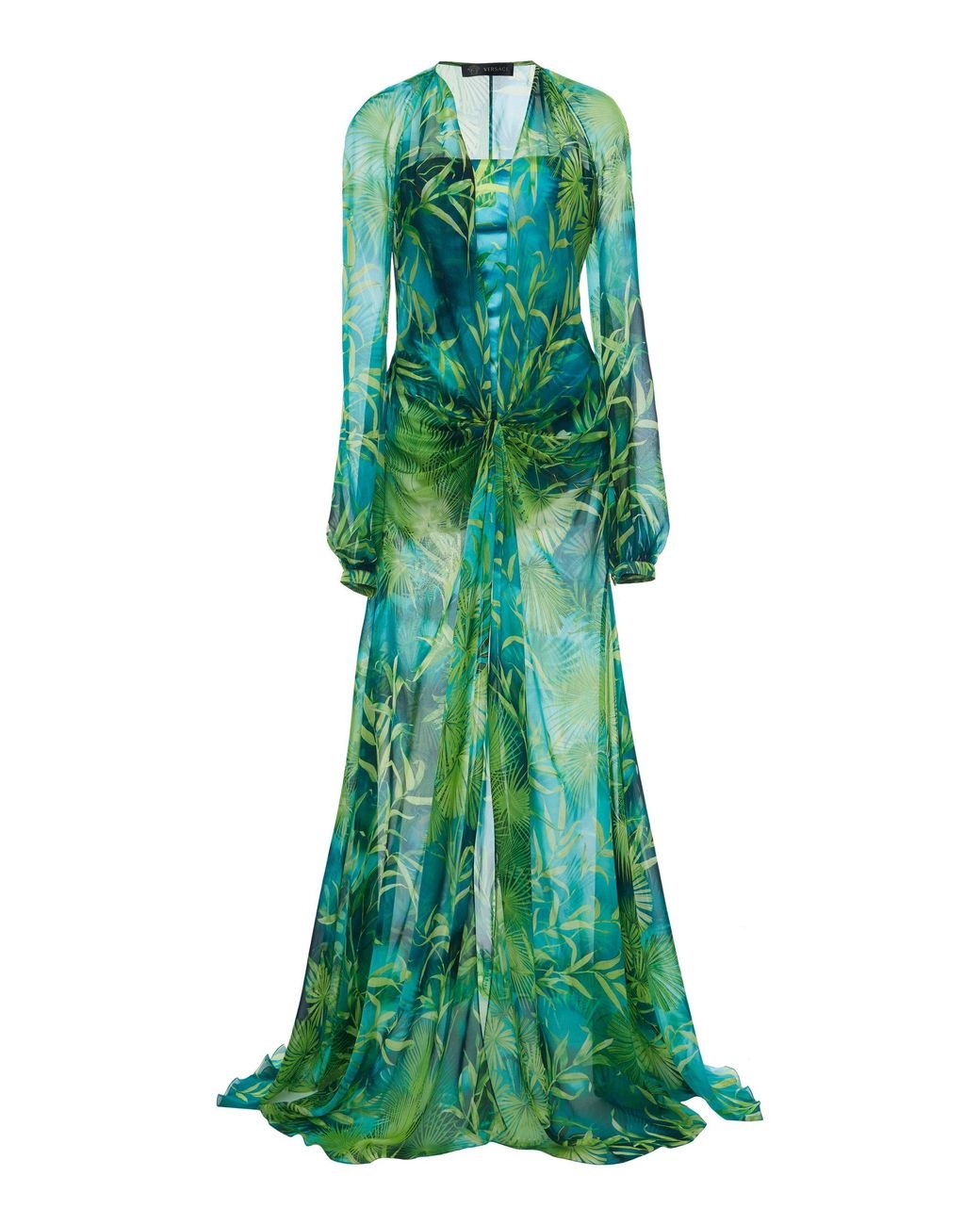 ワンピース VERSACE Teal Green Crepe Dress VERSACE Teal green crepe dress | gebnegozionline | REVERSIBLE
