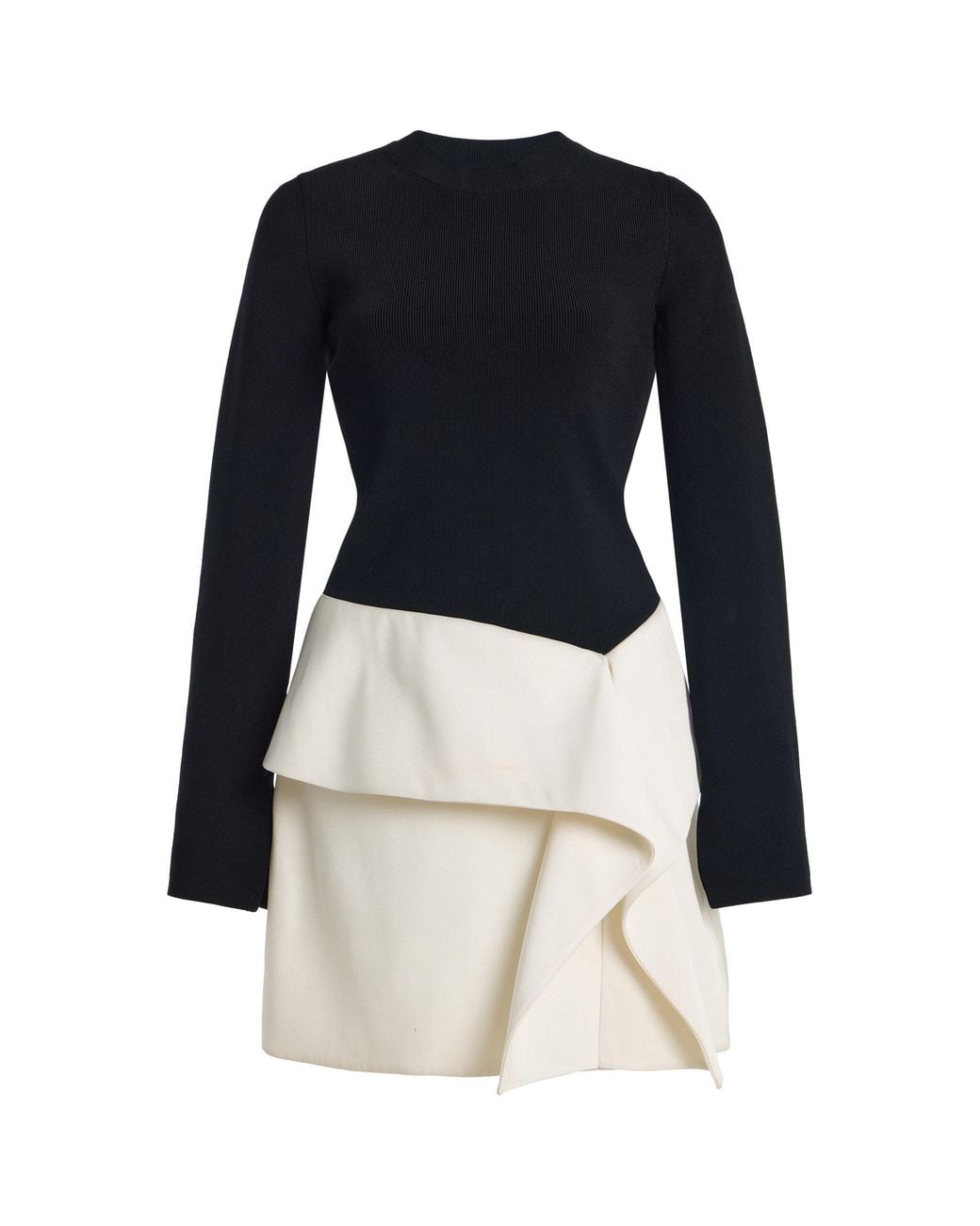 Jonathan Simkhai Blue Noel Draped Crepe Mini Dress