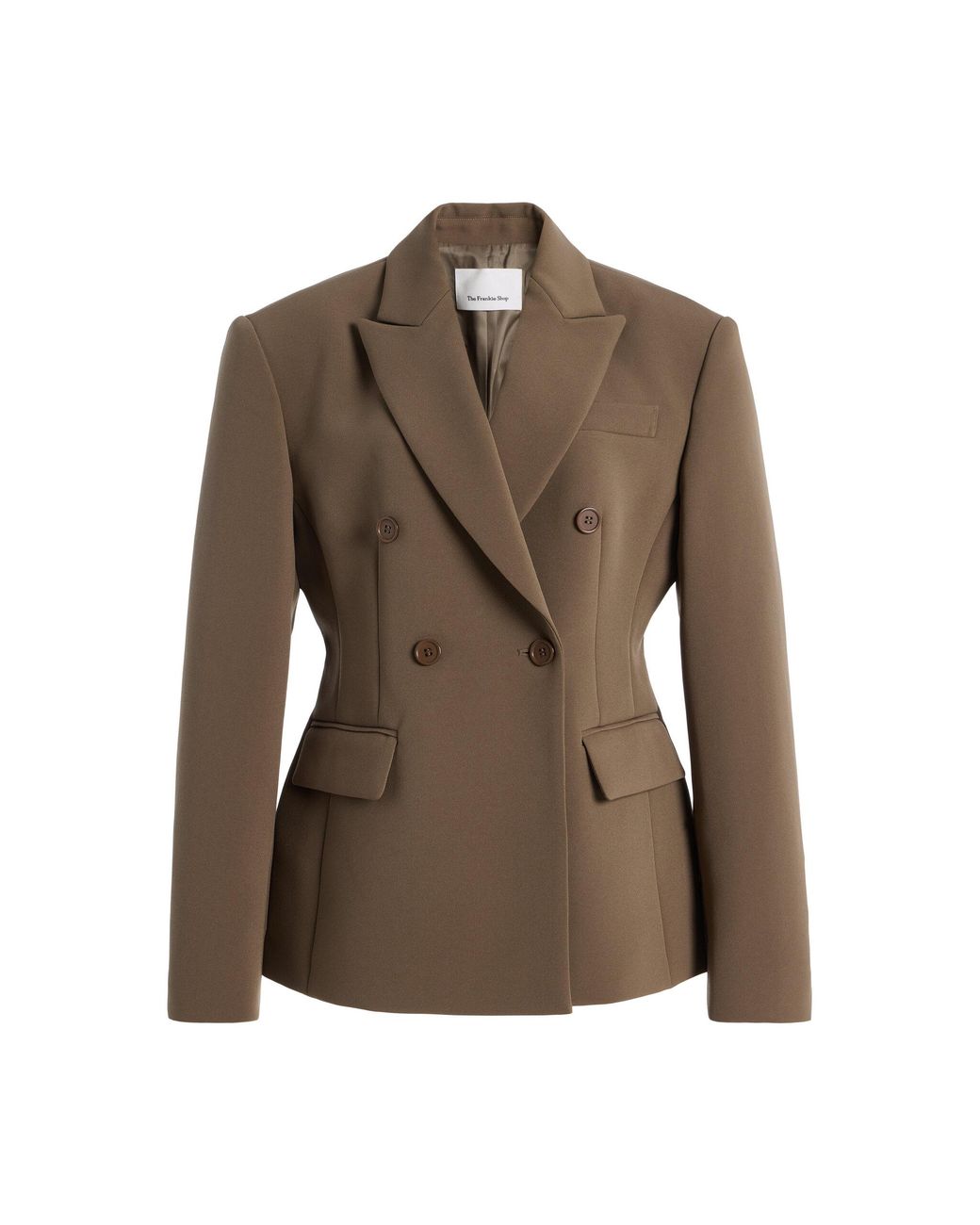 Frankie Shop Brown Doyer Cinched Blazer