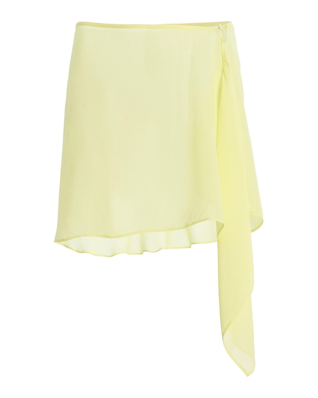 Significant Other Yellow Exclusive Milou Sarong Mini Skirt