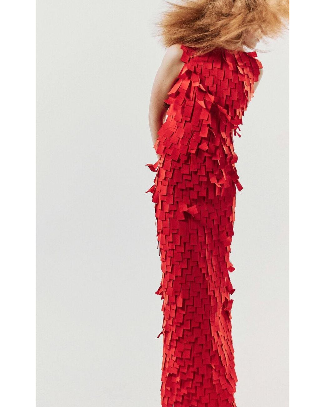 awake mode red dress Buy A.W.A.K.E Mode Red Multi-rectangle Midi Dress For Women Online