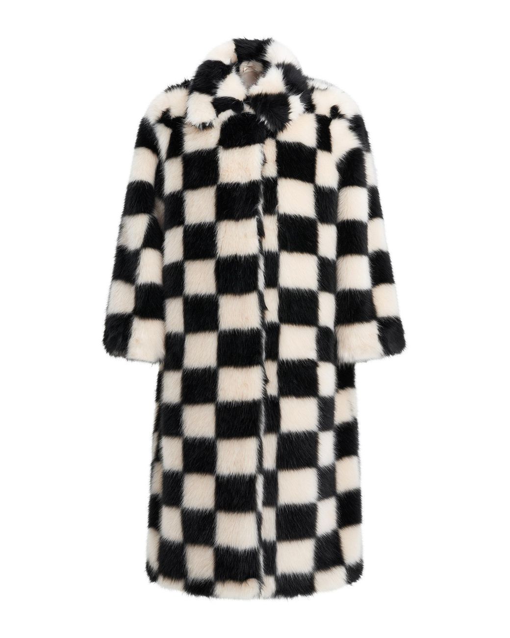 Check fur coat sale