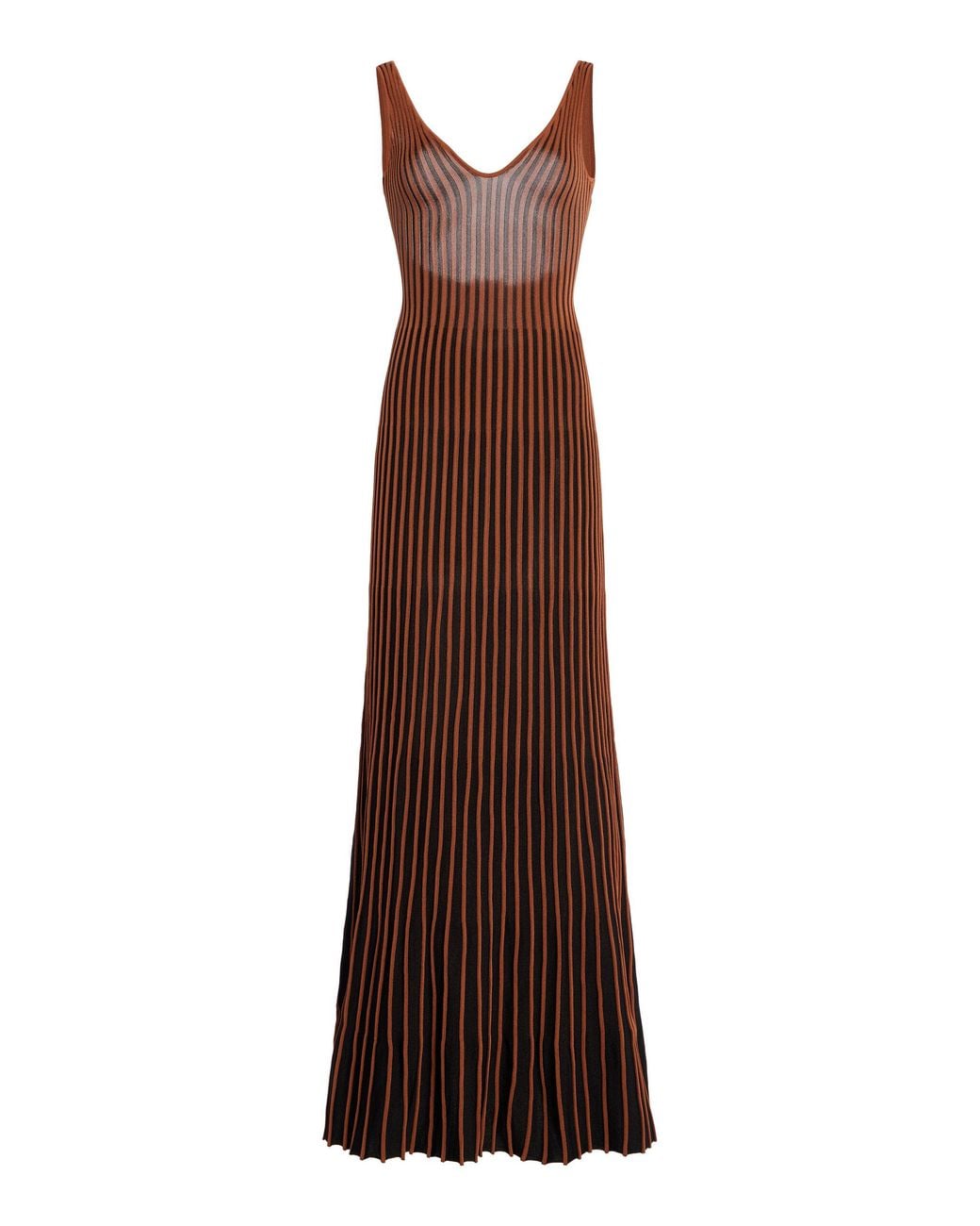 light green knit dress Green Ribbed Midi Dress main image 1