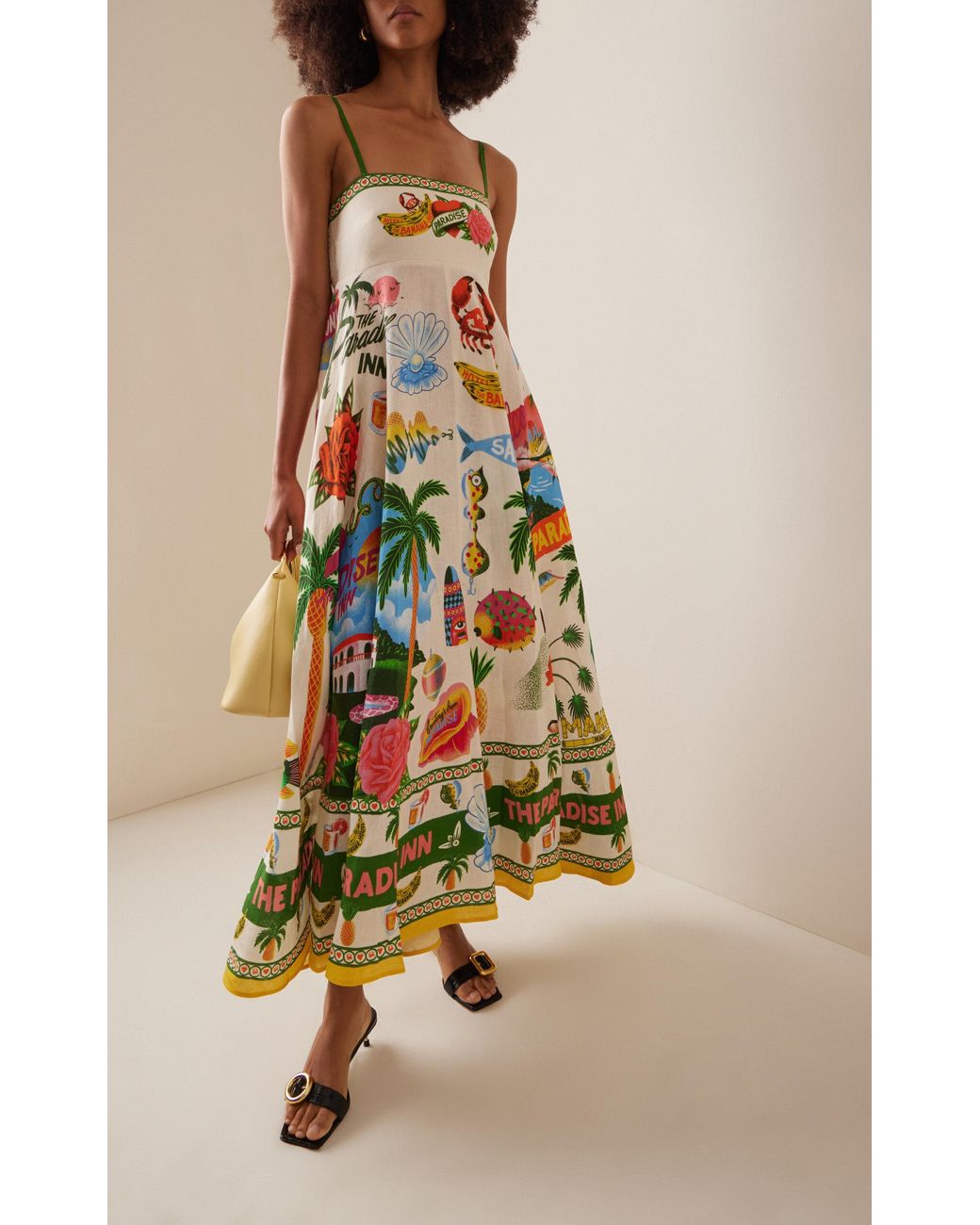 chinese dress ladies Alemais Paradiso Midi Shirtdress Multi Print Size 12, 14 & 16 main image 0