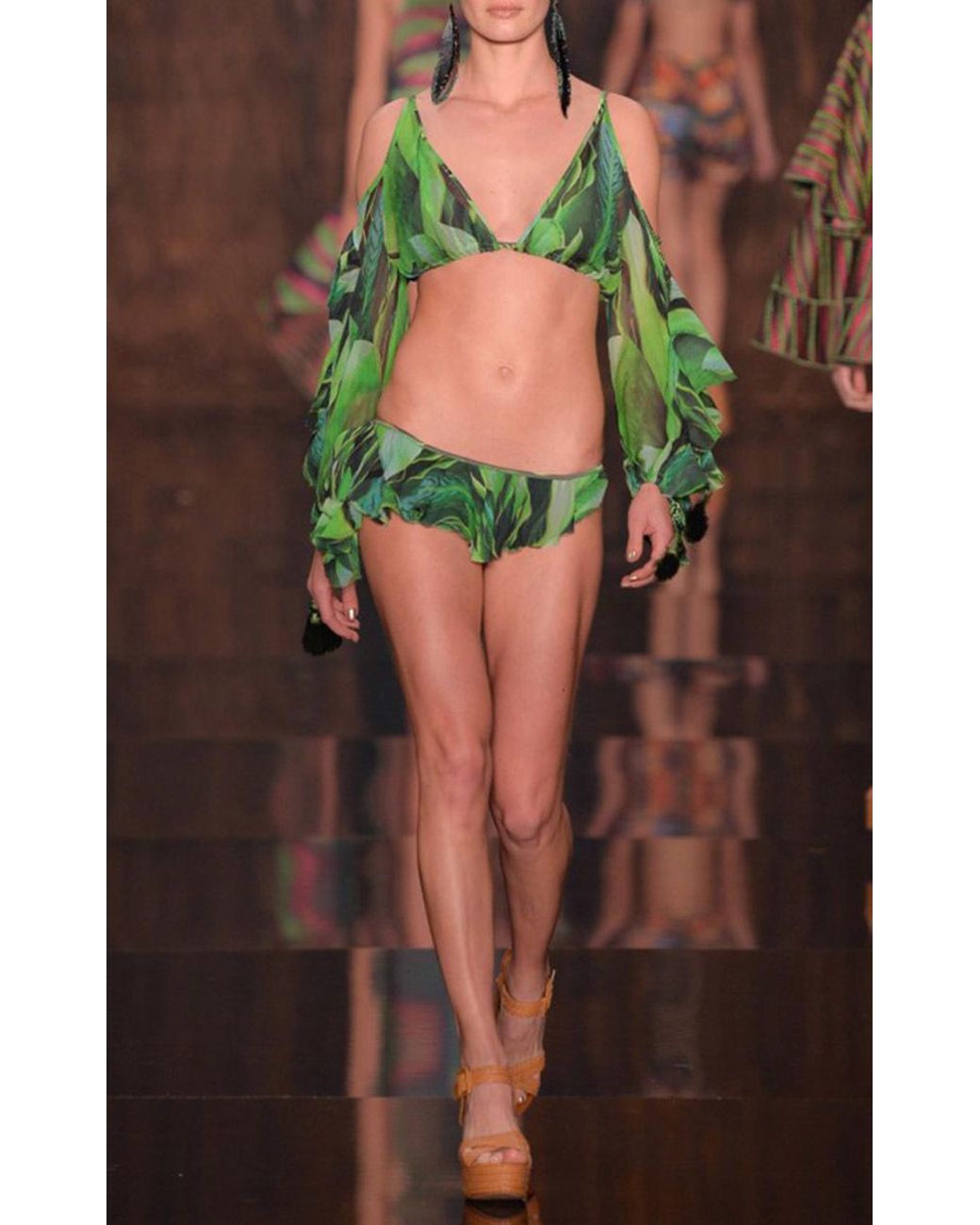 Coco Folhas Bikini Top in Green | Lyst
