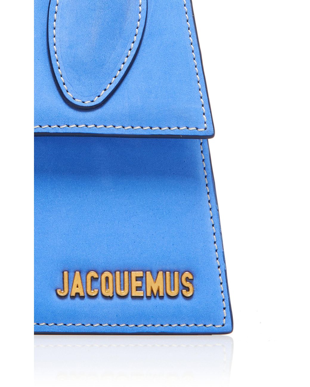 Le chiquito noeud leather handbag Jacquemus Blue in Leather - 34831653