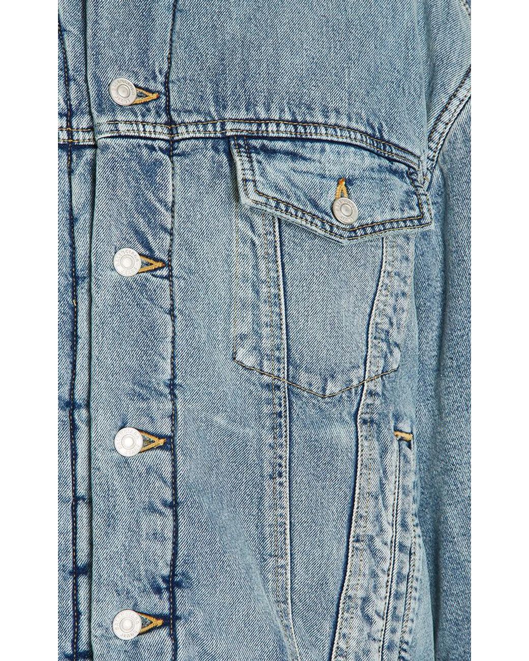 Balenciaga Oversized Padded Denim Jacket in Blue | Lyst