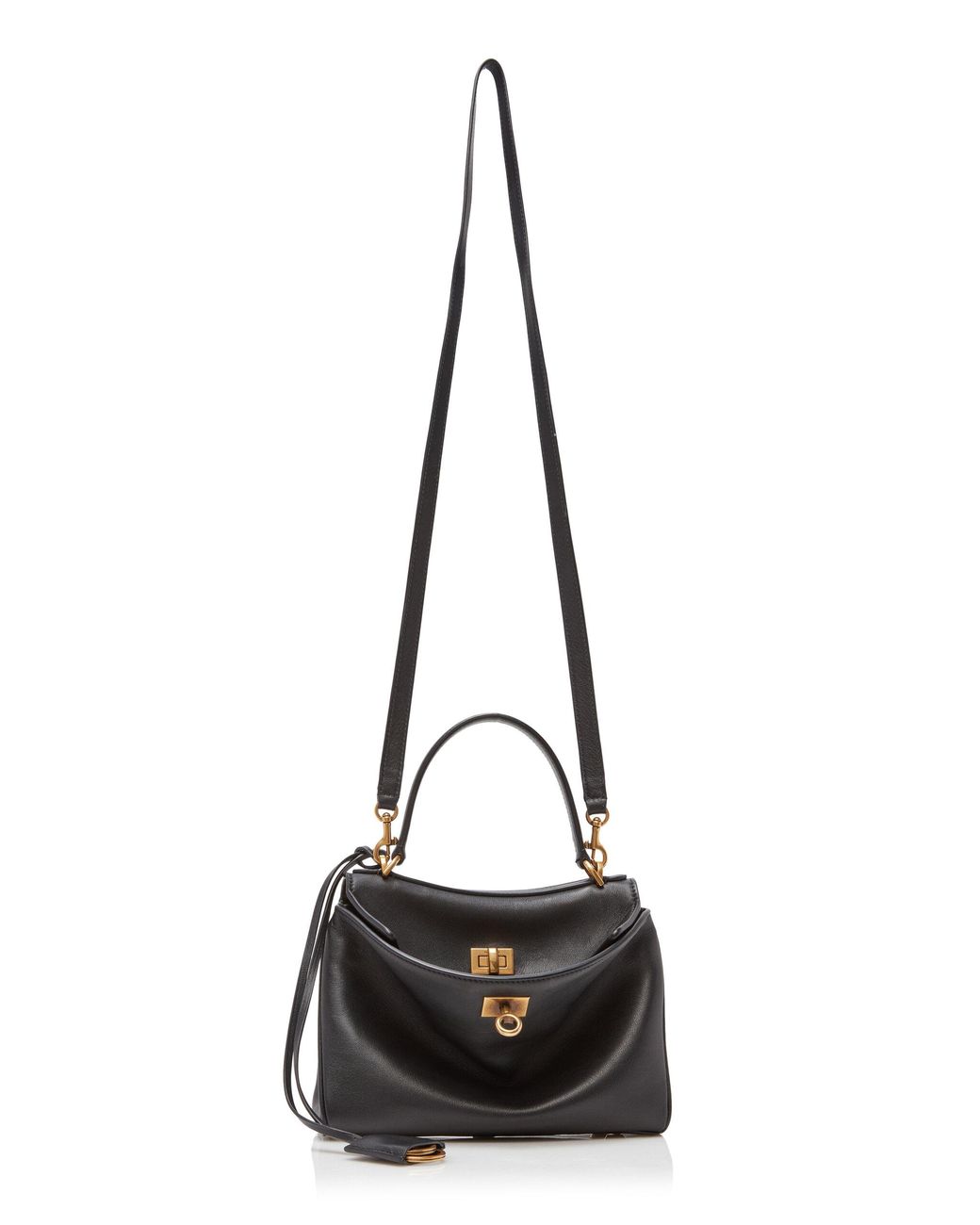 Balenciaga Rodeo Mini Leather Top Handle Bag in Black | Lyst Balenciaga Rodeo Mini Leather Top Handle Bag in Black | Lyst