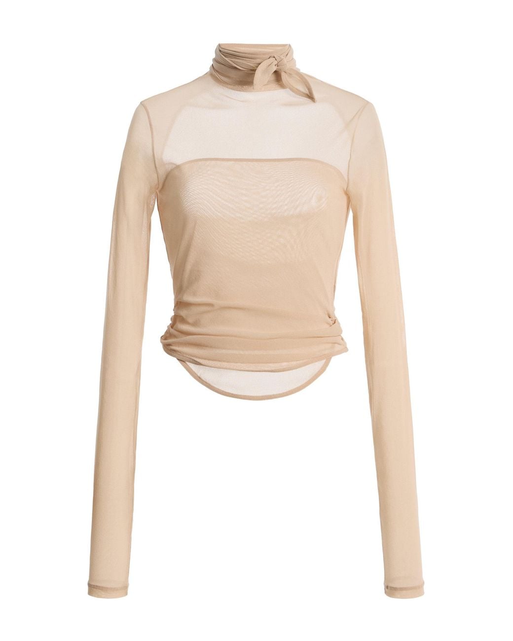 Lemaire White Ballerina Tulle Scarf Top