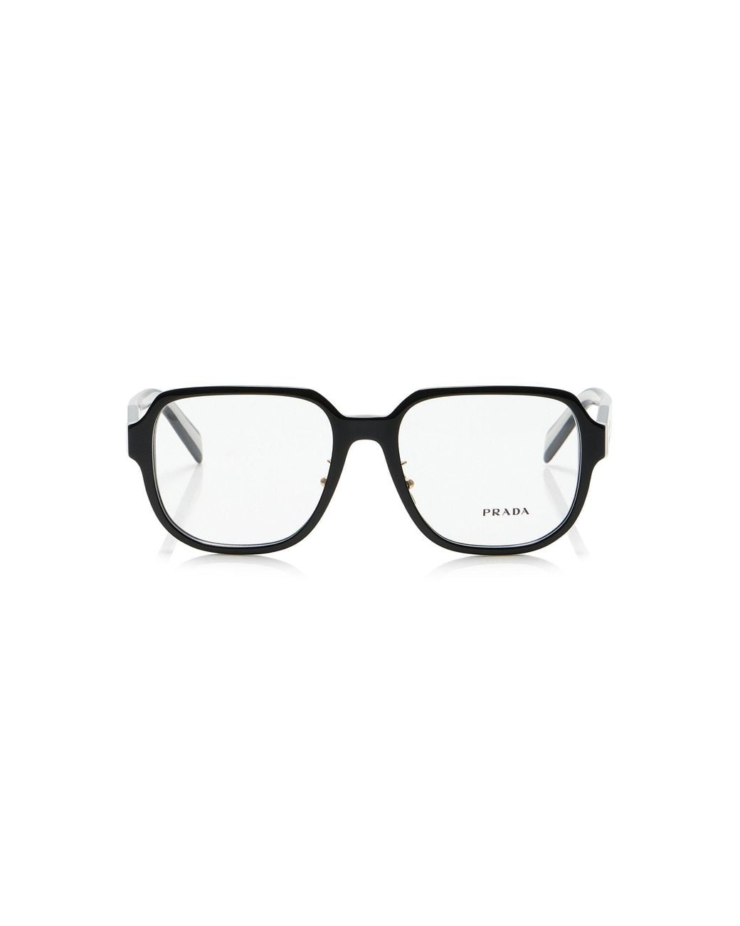 Prada Black Square-Frame Acetate Glasses