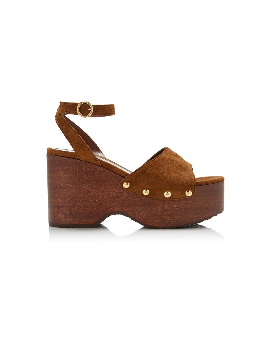 Gianvito Rossi Brown Suede Platform Sandals