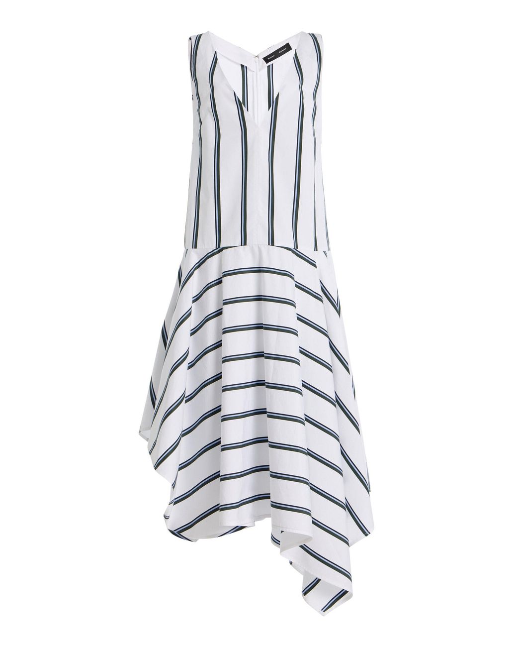 Proenza Schouler White Beatriz Cotton-Silk Midi Dress