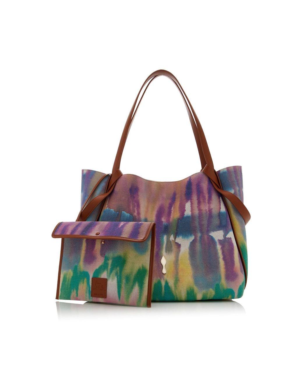 Christian Louboutin Multicolor Bettina Large Tie-Dyed Canvas Tote Bag