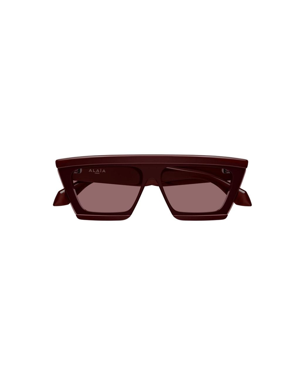 Alaïa Red Mask-Frame Acetate Sunglasses