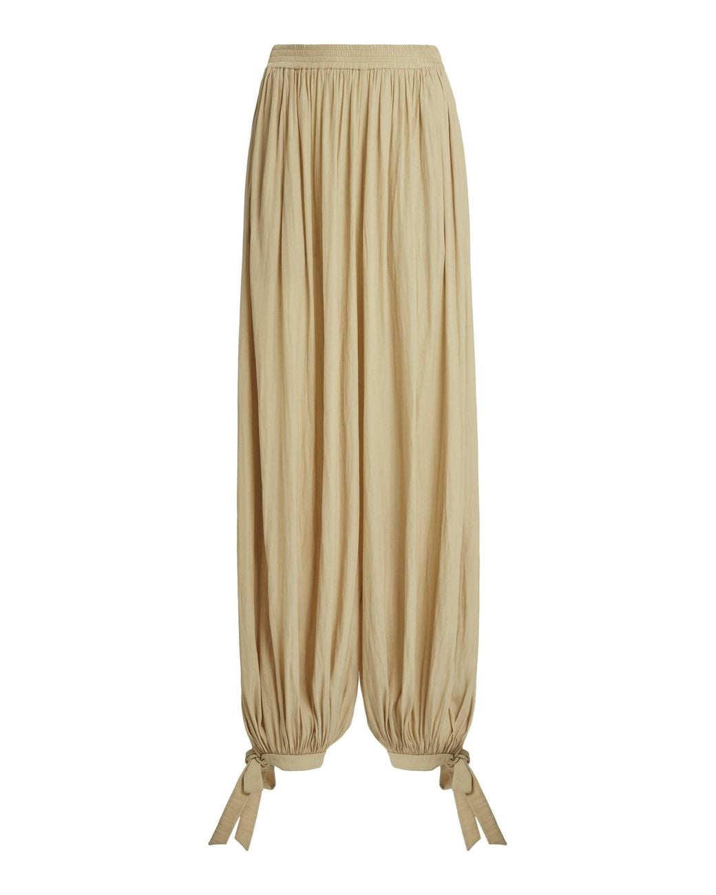 Chloé Natural Washed Satin Bloomer Pants
