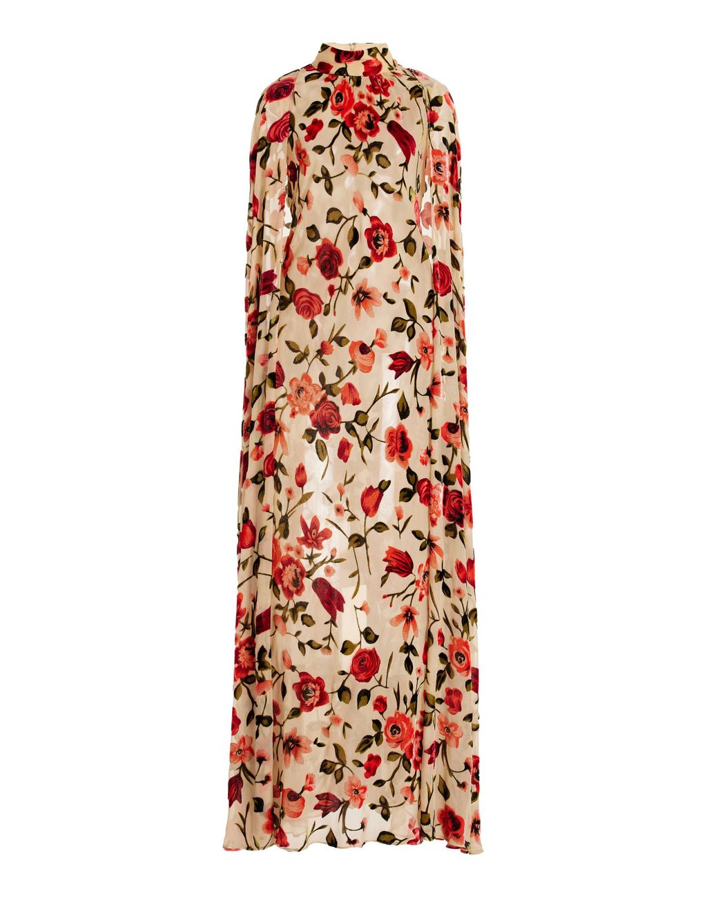 Rodarte Floral Velvet Devore Gown in White | Lyst