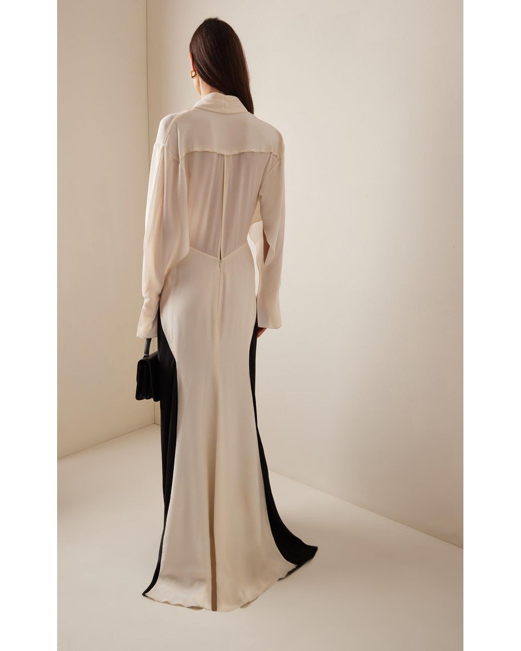 victoria beckham white silk dress Satin slip dress in white - Victoria Beckham