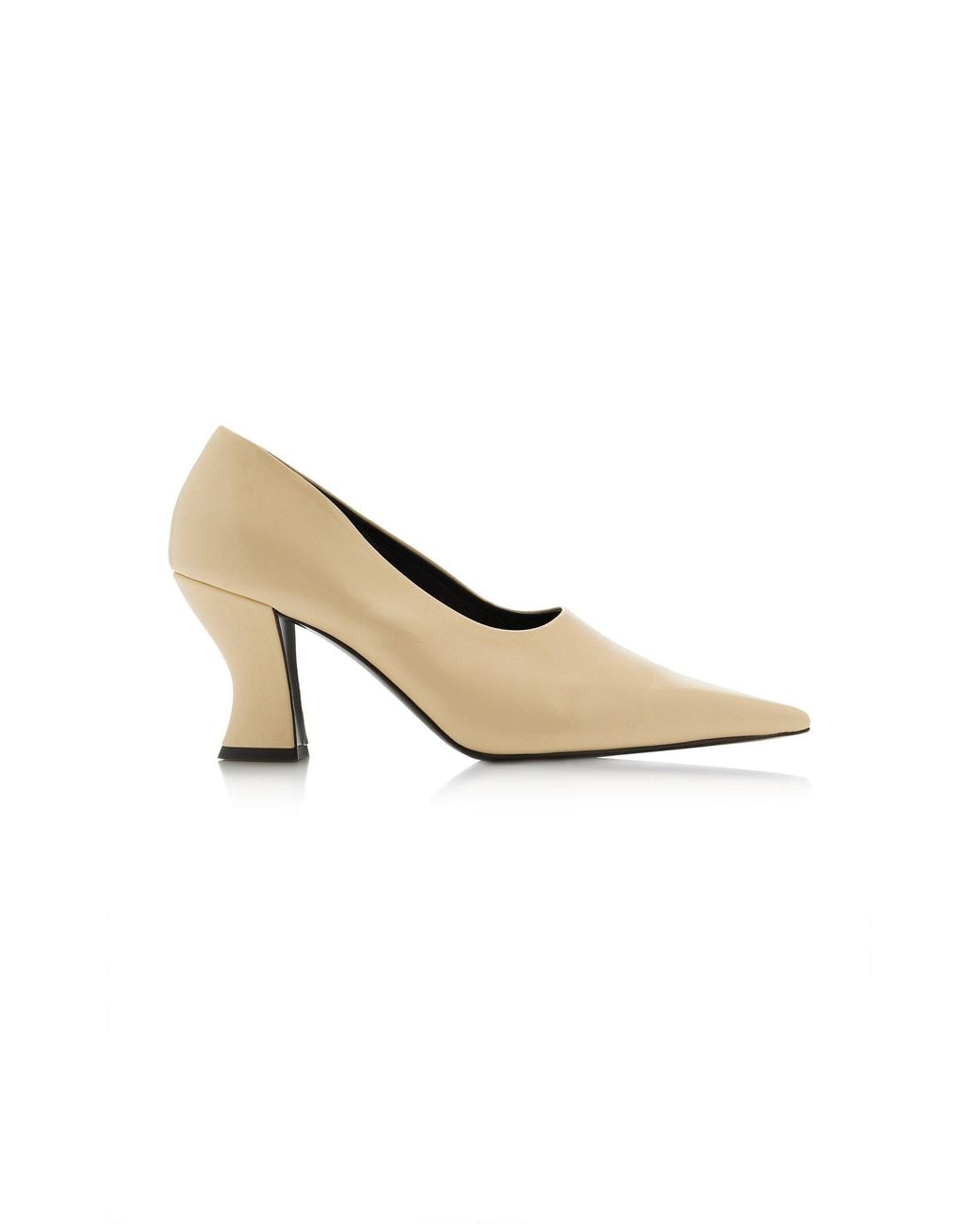 Khaite Metallic Colleen Leather Pumps