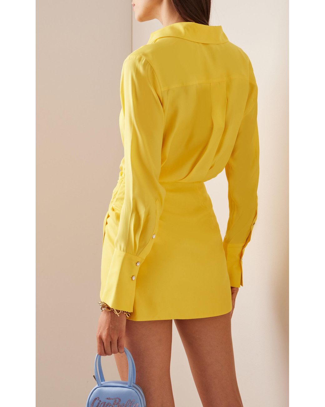 Acler alma top silk shirt dress