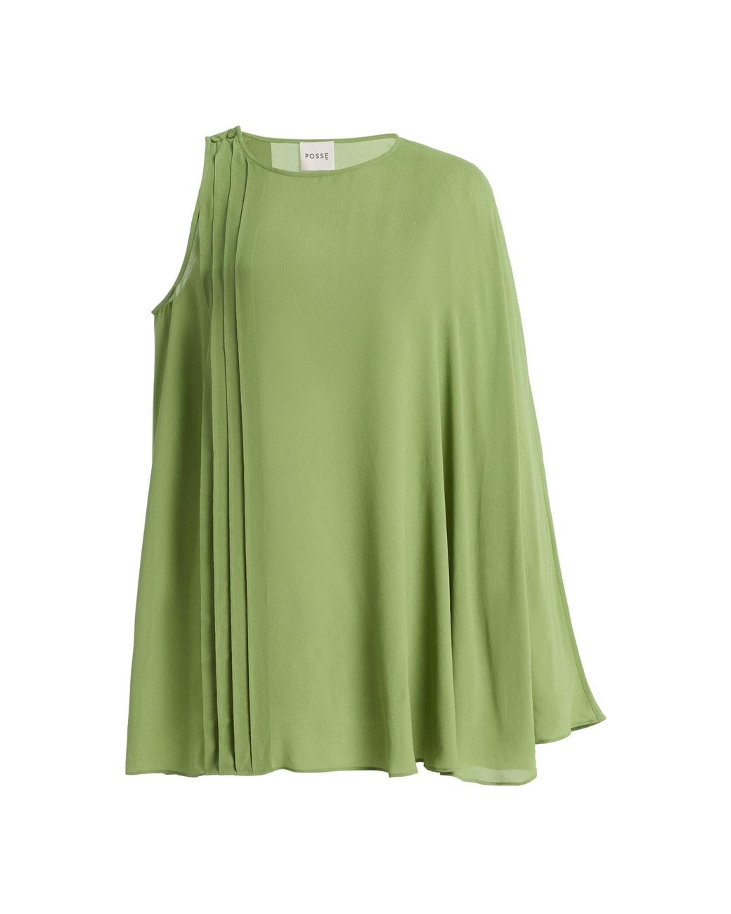 Posse Green Exclusive La Isla Jane Crepe Top And Bralette Set