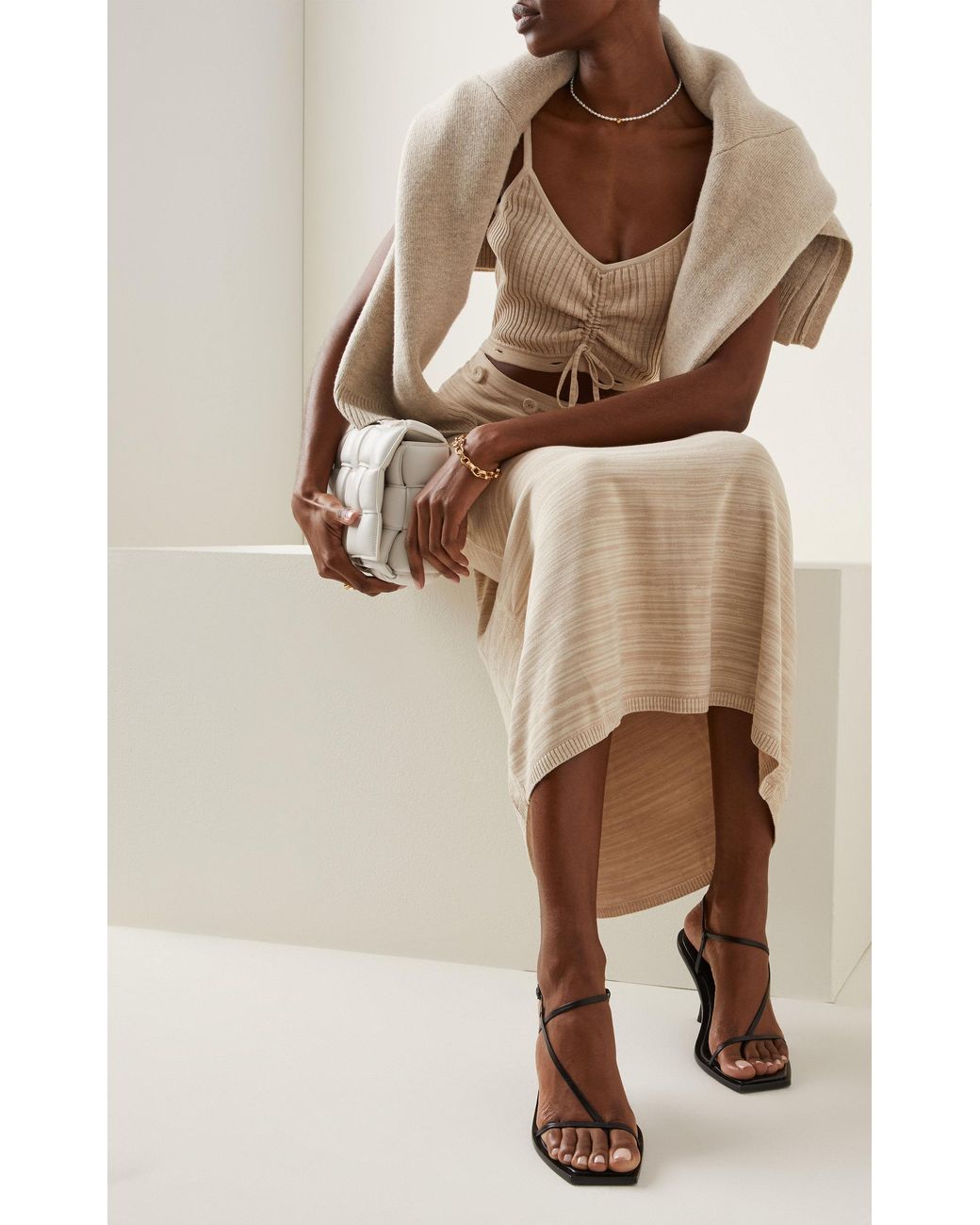 STUDIO AMELIA Filament Leather Sandals 