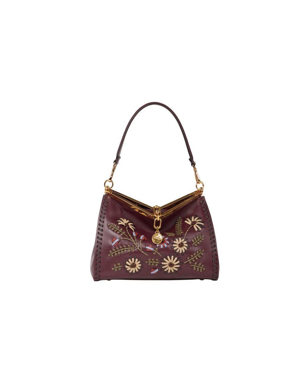 Etro Brown Medium Vela Shoulder Bag