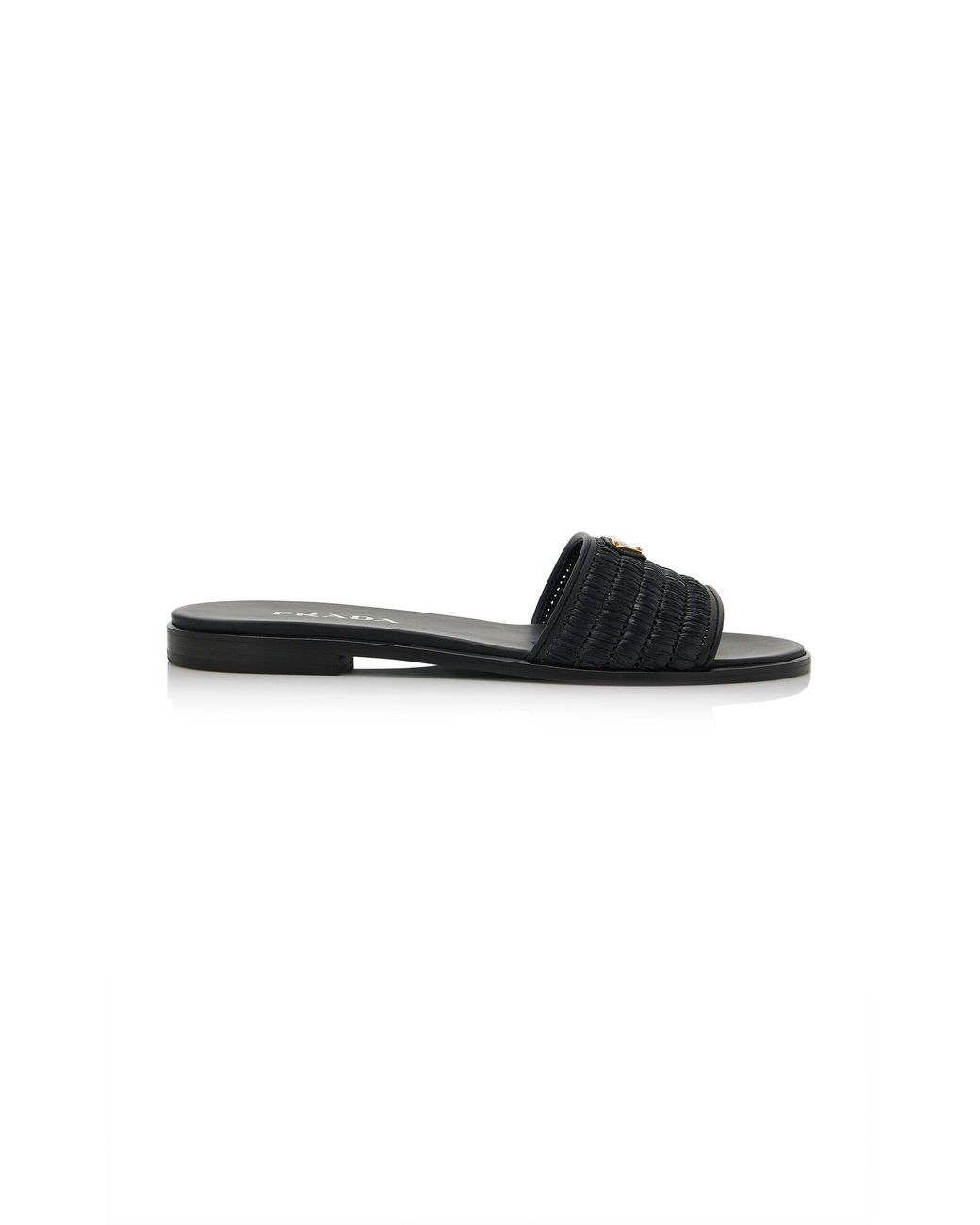 Prada Black Crocheted Sandals