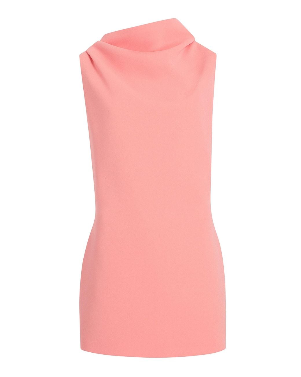 Khaite Pink Astor Crepe Mini Dress