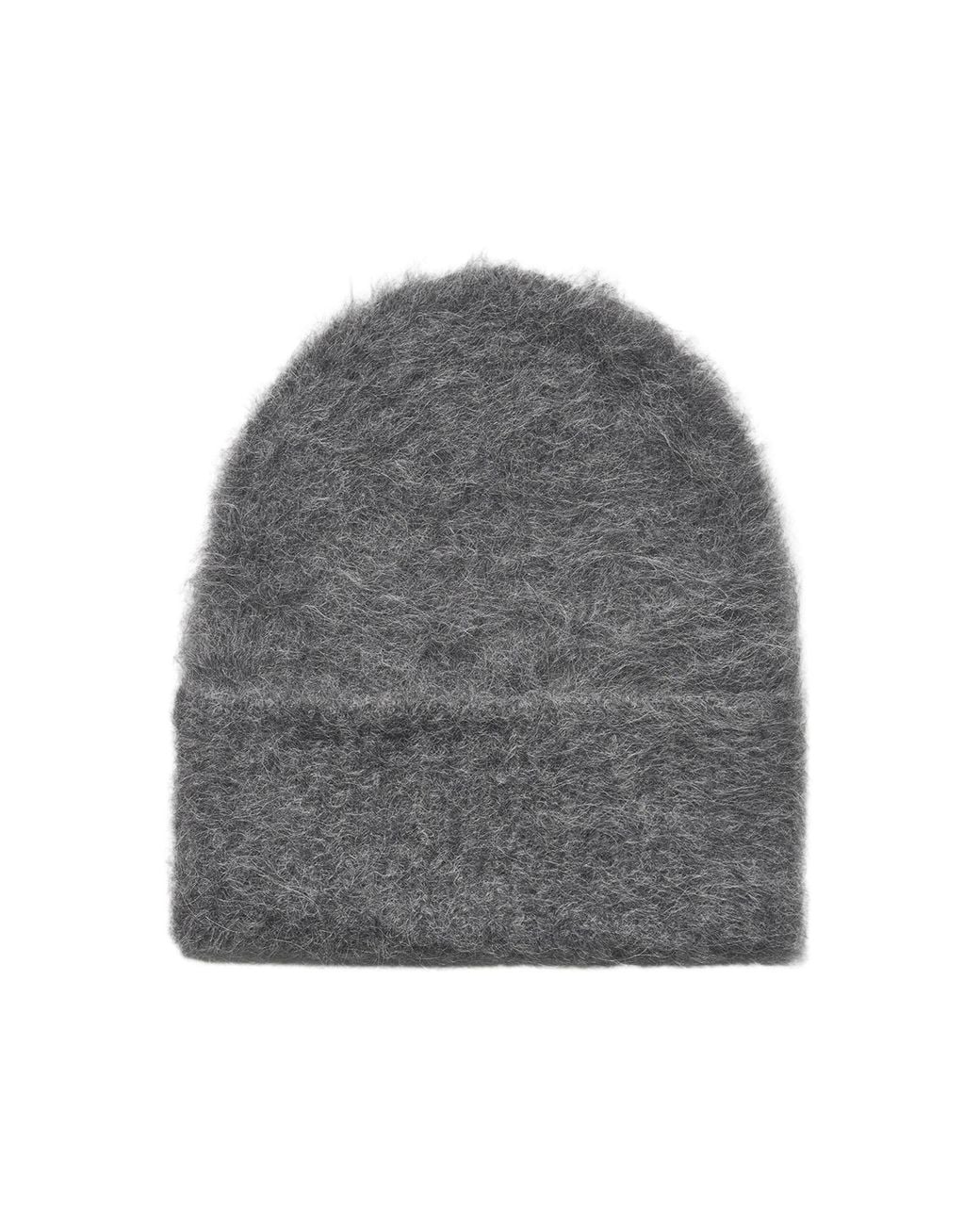 Totême Gray Knit Alpaca-blend Beanie