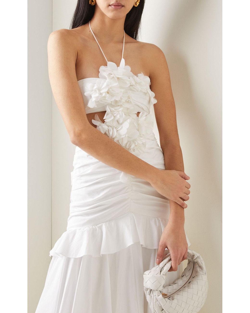 Carolina herrera white dress clearance