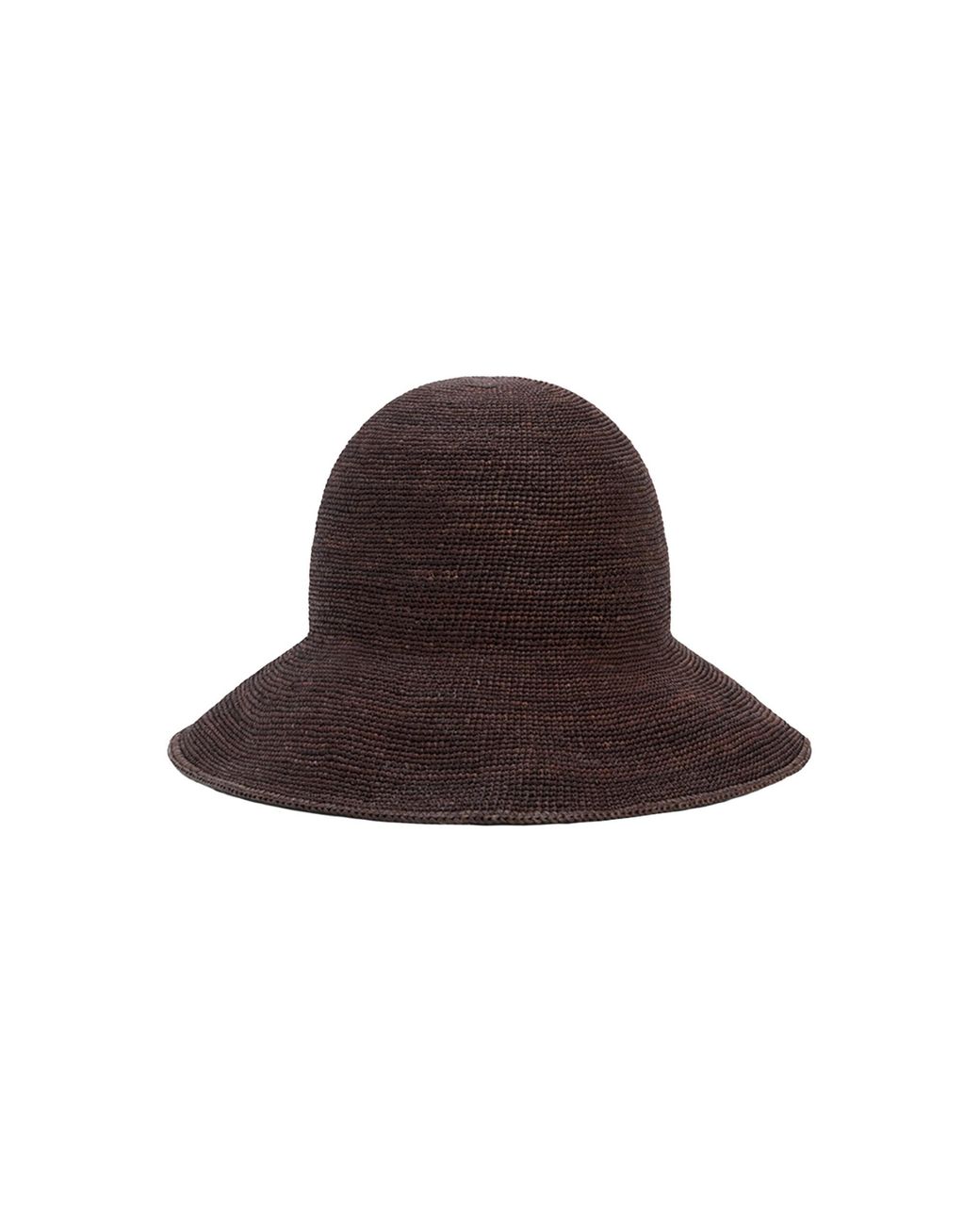 Janessa Leone Teagan Raffia Hat in Brown | Lyst UK