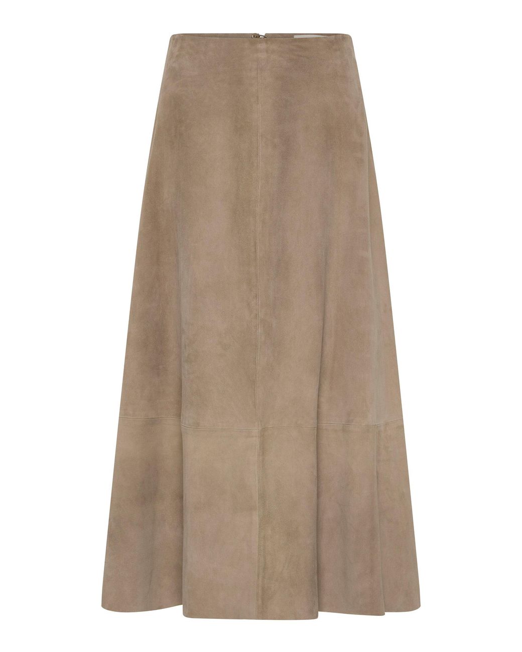 St. Agni Natural Suede Circle Skirt