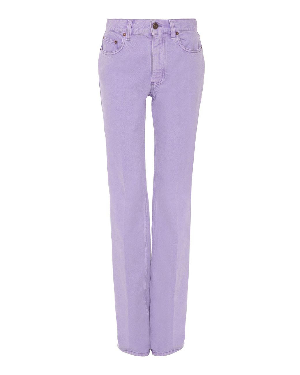 Chloé Purple High-Rise Straight-Leg Jeans