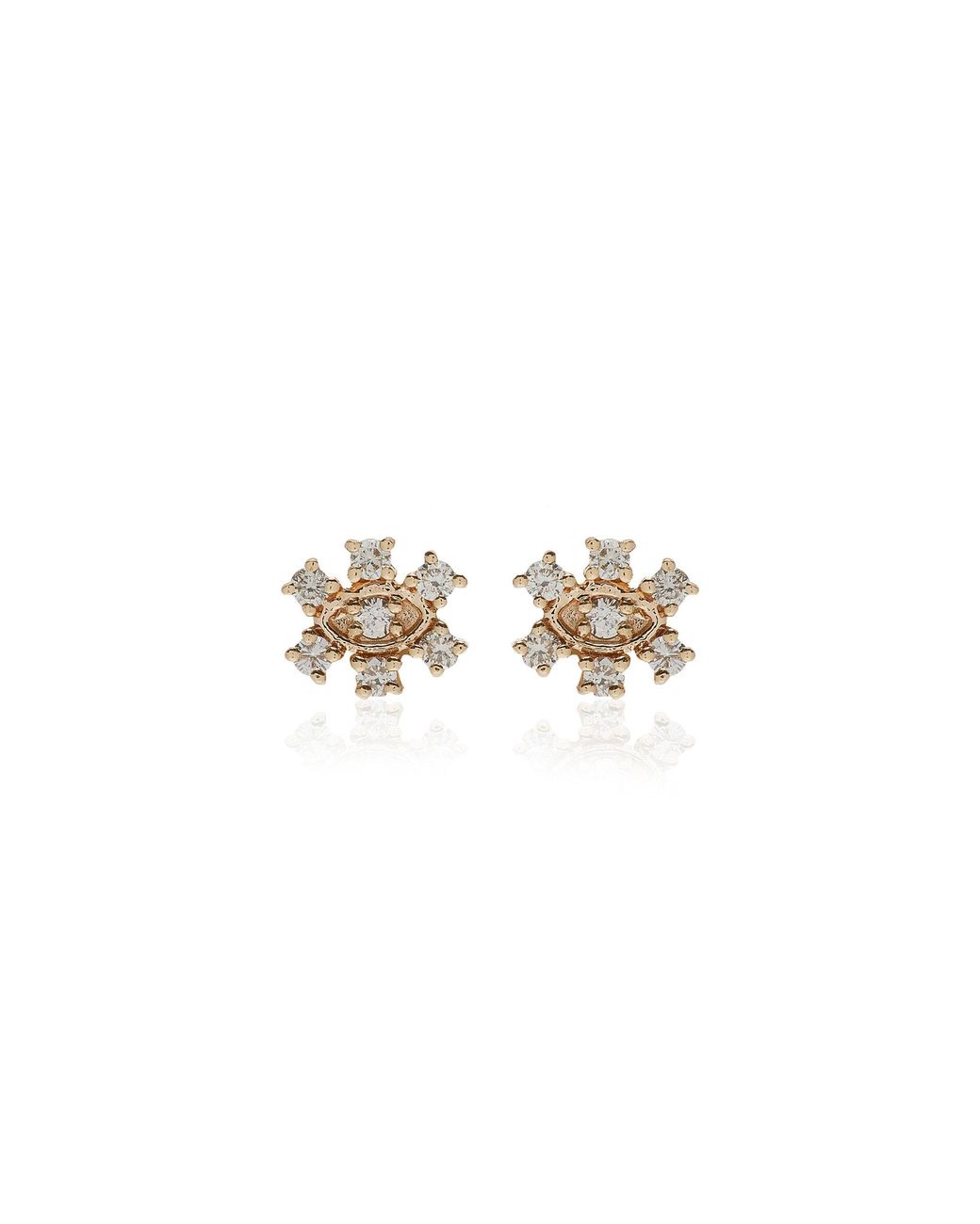 Sydney Evan Metallic 14k Gold Diamond Earrings