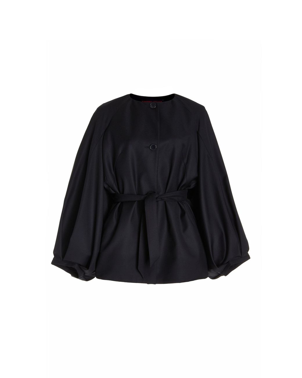 Martin Grant Wool Cape Jacket in Blue Lyst