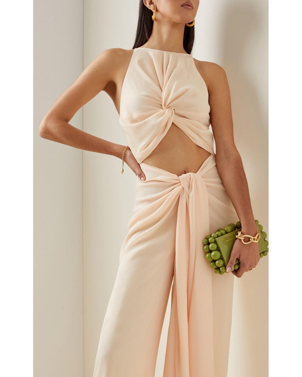 Andrea Iyamah Aminata Cutout Crepe Wide 