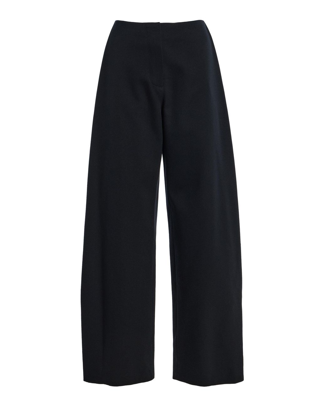The Row Blue Galileo Wool Barrel-Leg Pants