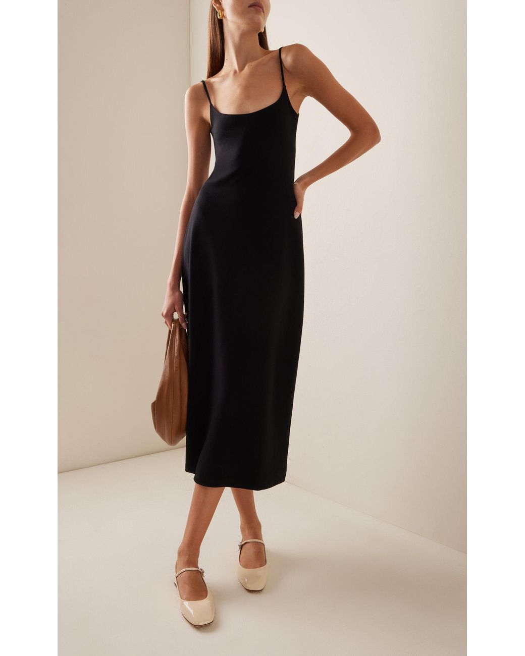 knee length dresses for ladies Leset Women's Rio Maxi Tank Dress - Black