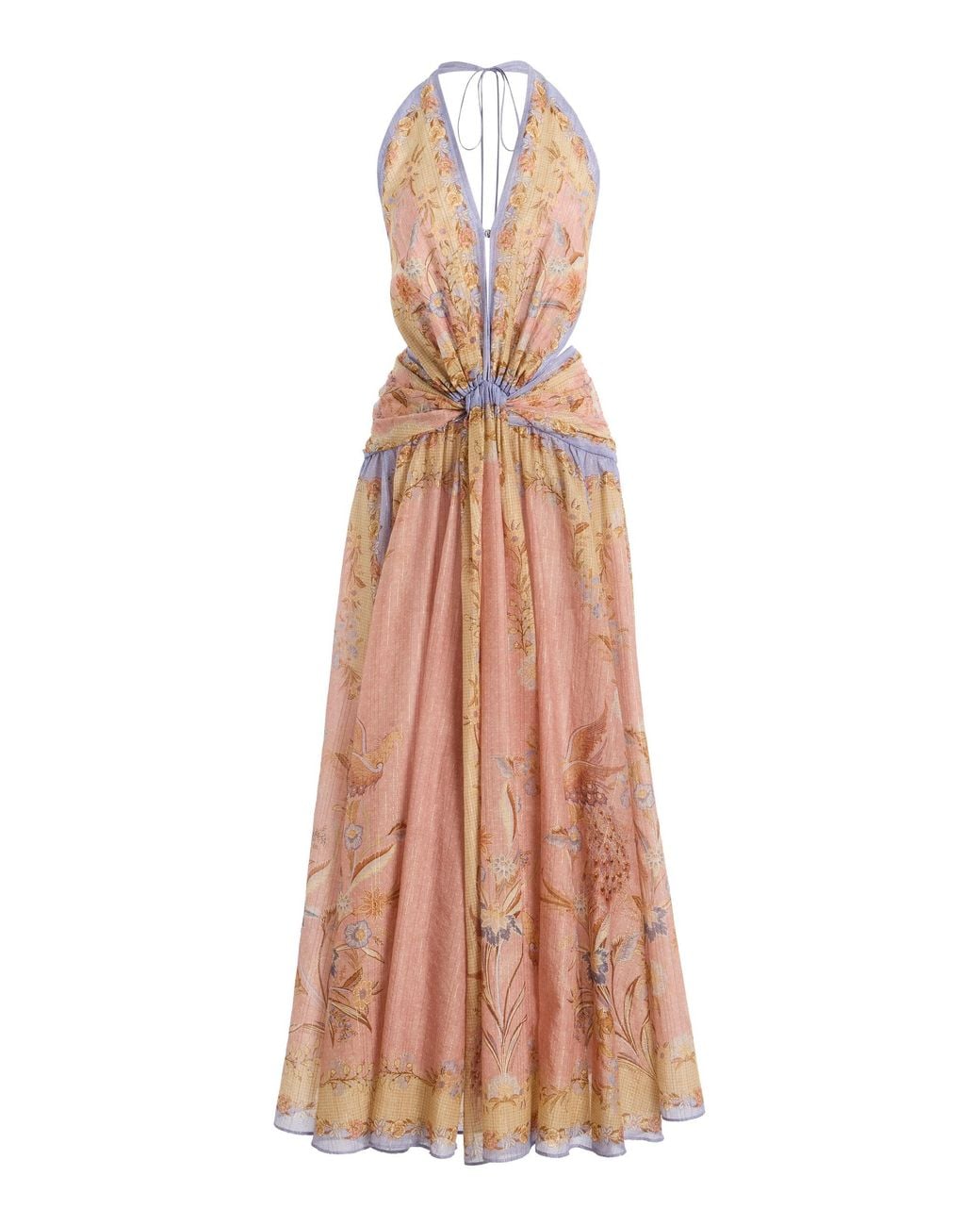Zimmermann Natural Indra Cotton-Blend Maxi Dress