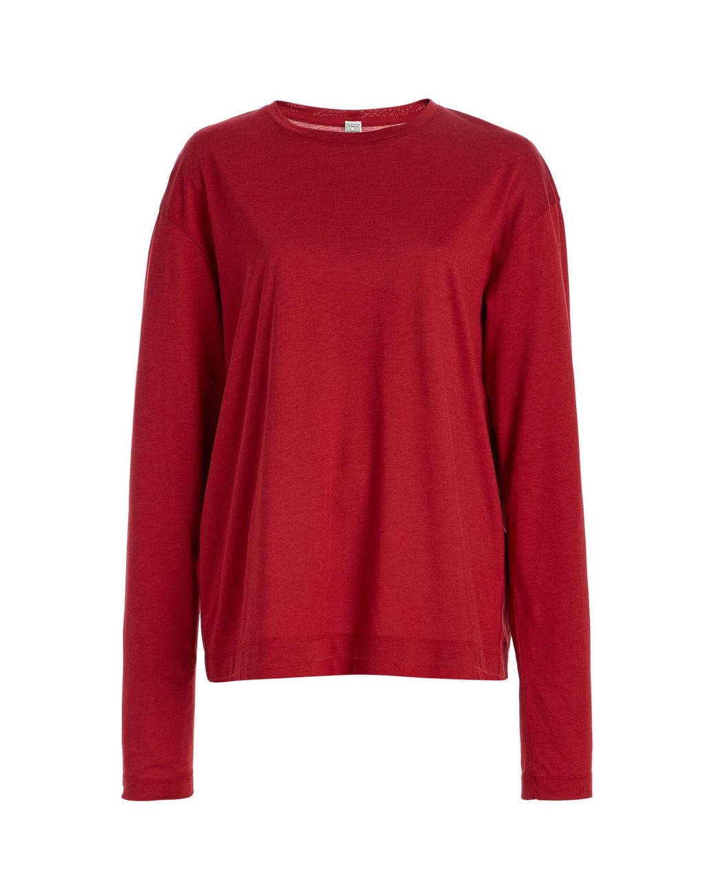 Totême Red Lyocell-Cotton Top