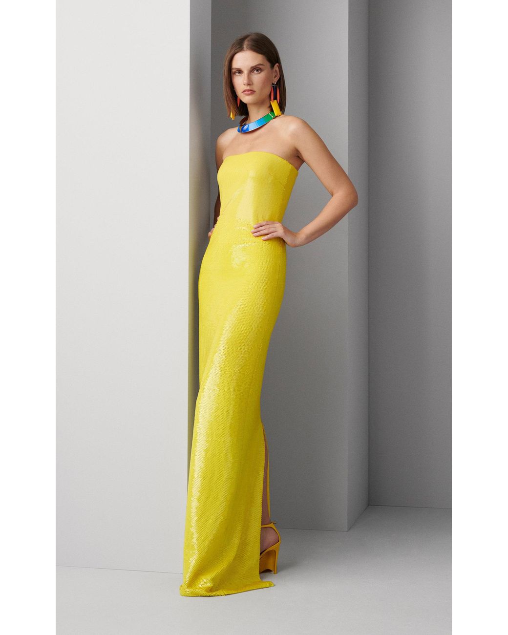 Share 123+ ralph lauren yellow gown best