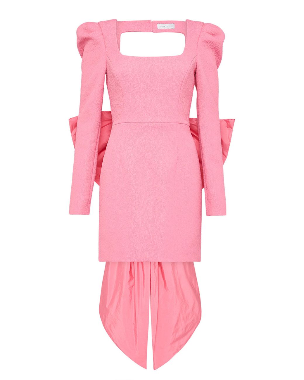 【REBECCA VALLANCEC】Hermoine bow-detail crepe minidress Rebecca Vallance Bonded Crepe Hermione Mini Dress | Harrods US