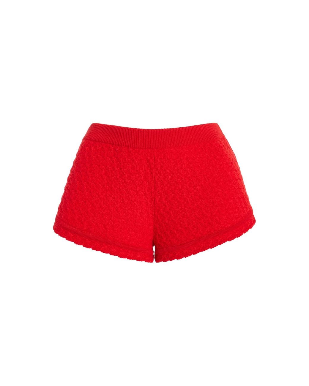Barrie Red Cashmere Shorts