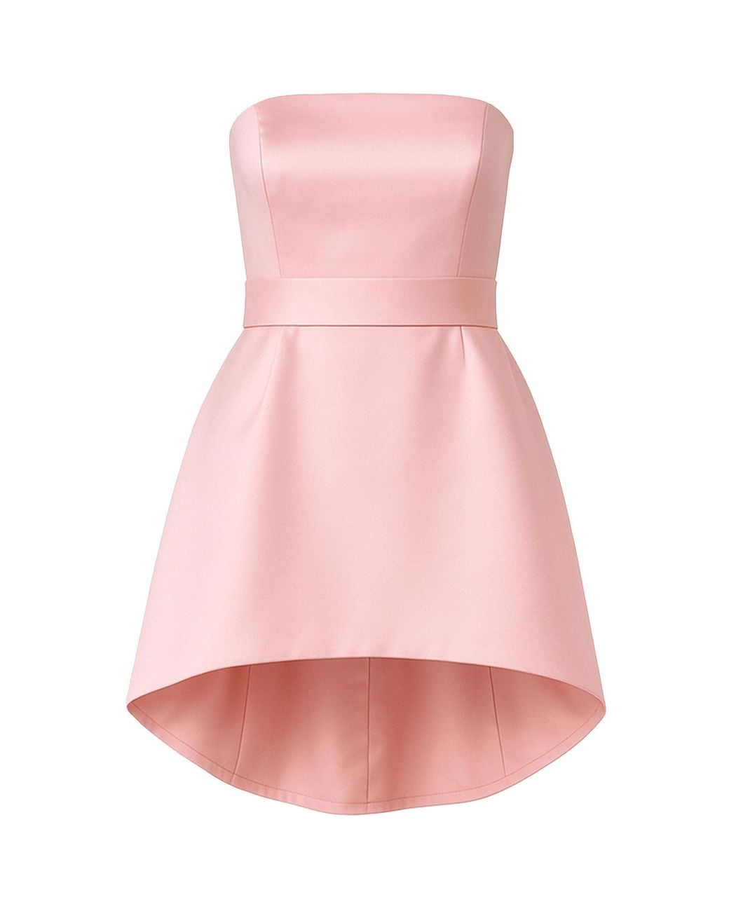 The New Arrivals Ilkyaz Ozel Pink Lee Strapless Satin Top
