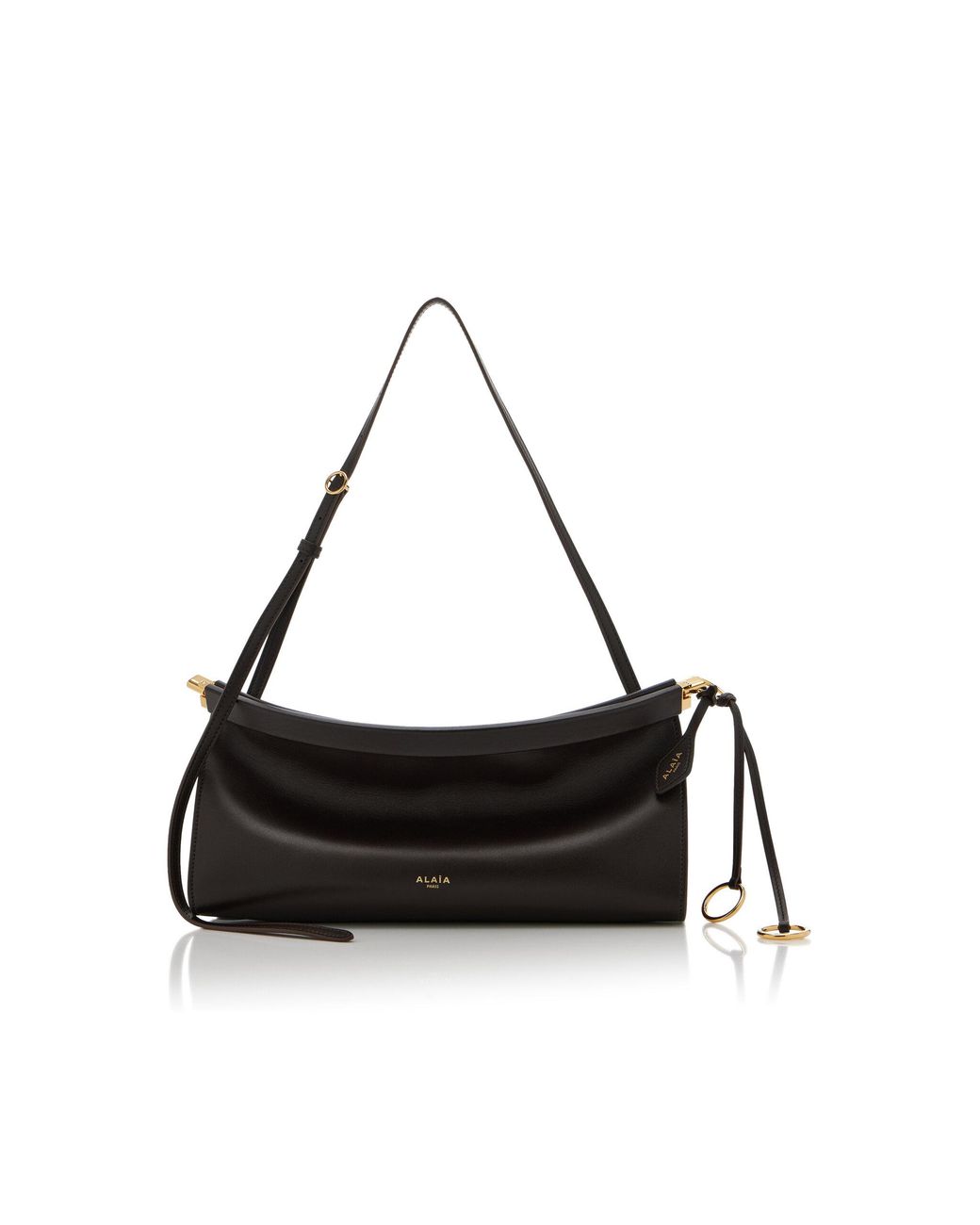 Alaïa Black Le Click Medium E/W Nubuck Bag