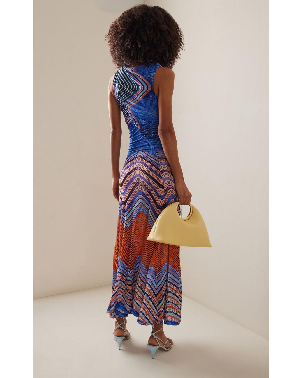 chinese dress ladies The Natalie Block Print Maxi – blueheronboutique