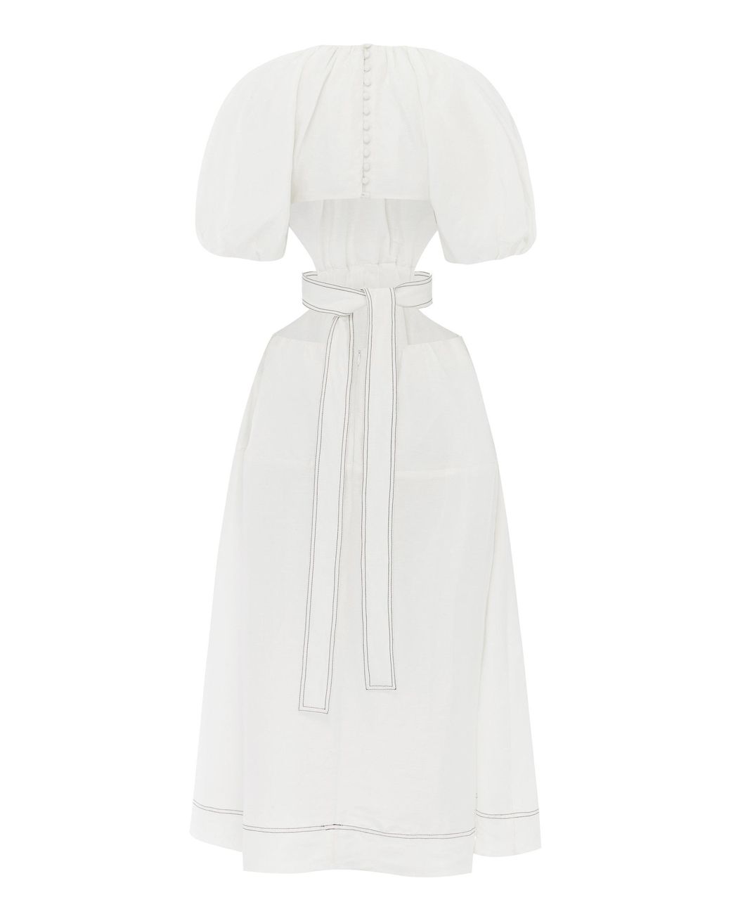 Aje. Mimosa Cutout Midi Dress in White | Lyst Aje. Mimosa Cutout Midi Dress in White | Lyst