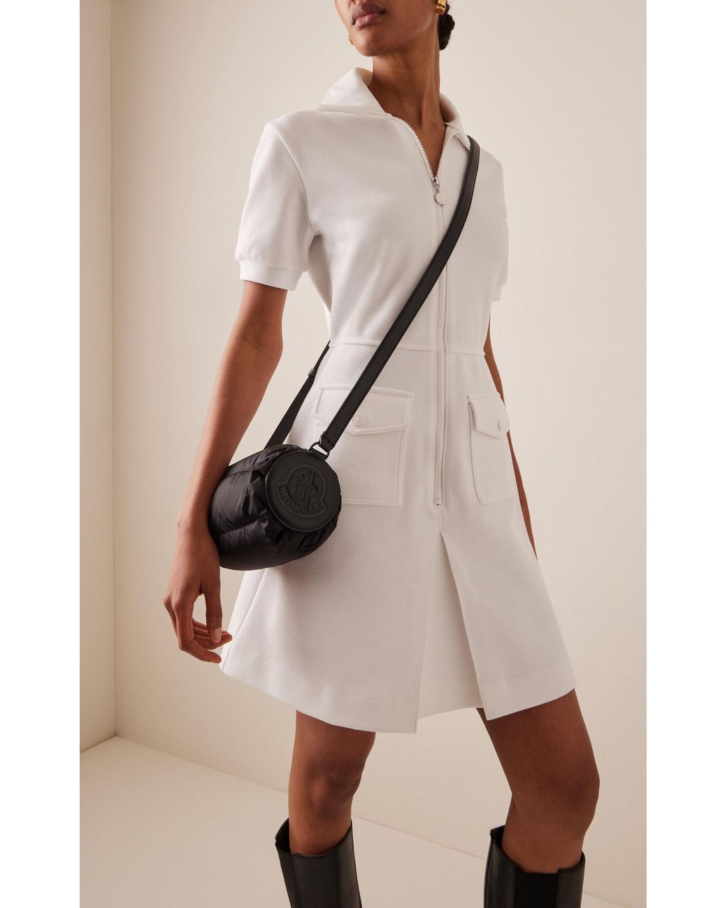Moncler Black Keoni Quilted Nylon Crossbody Bag
