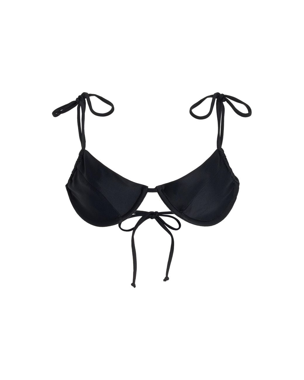 Mare Perpetua Black August Balconette Bikini Top